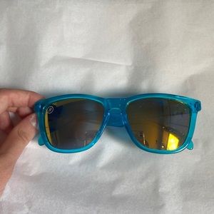 Blue polarized sunglasses